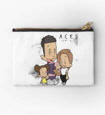 Ace - White Marble Studio Pouch
