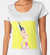 #naked #shape #adult #pose #young #women #thehumanbody #bodypart #girls #beauty #sensuality #sexsymbol #slim #cutout #beautifulpeople #healthylifestyle #wellbeing #people #fashionmodel #square Women's Premium T-Shirt