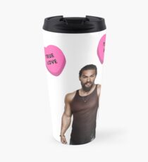 Jason Momoa, Valentine's day, Gifts, Presents, Cute, Love, Pink, Cool, Friendship, Romantic, Friends, Cinema, Film, Actor, Culture Travel Mug