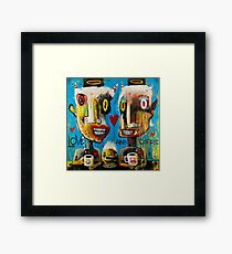 Love and Coffee Framed Print