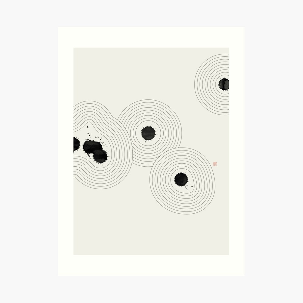 Accidental Zen Garden n°1 (West Meets East Series) Art Print