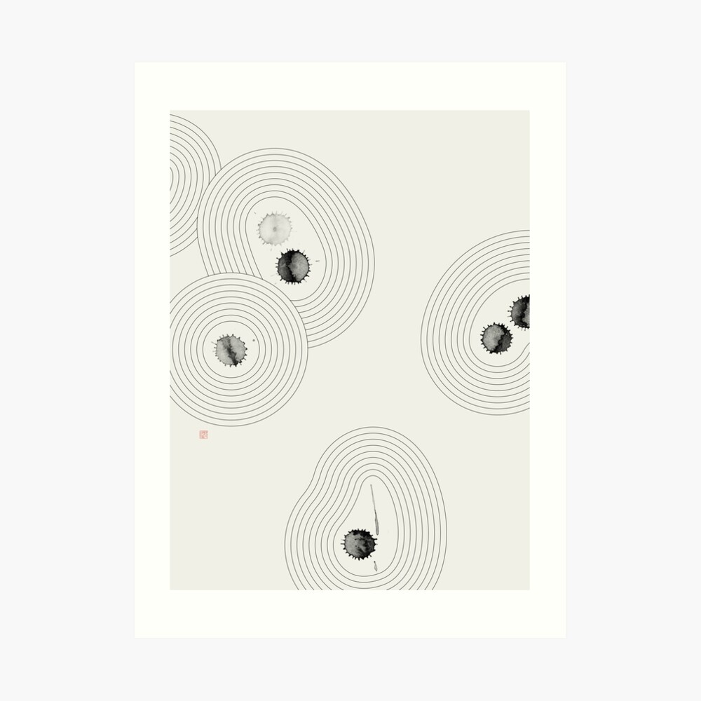 Accidental Zen Garden n°2 (West Meets East Series) Art Print