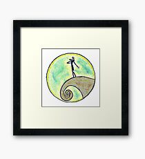 Tim Burton, Nightmare before Christmas, Drawing, Hand drawn, Design, Illustration, Tim Burton art, Sketch, Doodles, Gifts, Presents Framed Print