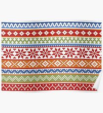 Fair Isle Multicolor Poster