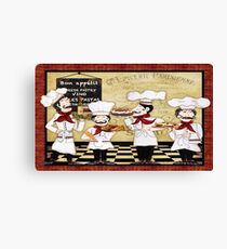French Chefs-Bon Appetit Canvas Print