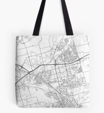 Cambridge map poster print wall art, Ontario gift printable, Home and Nursery, Modern map decor for office, Map Art, Map Gifts Tote Bag