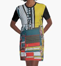 London construction doodle Graphic T-Shirt Dress