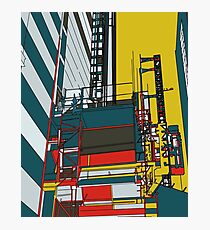 London construction doodle Photographic Print