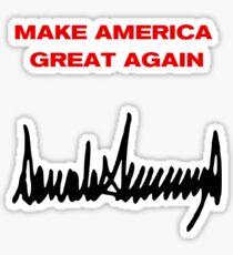 MAGA - Donald J Trump Signature Sticker
