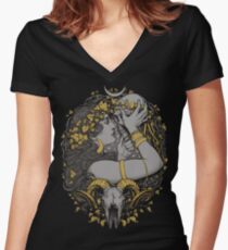 THE WITCH Women's Fitted V-Neck T-Shirt