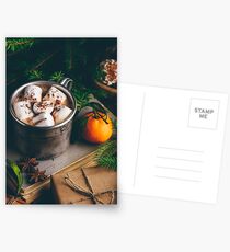 Hot chocolate with marshmallow Postcards