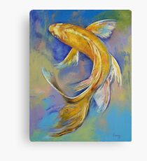 Orenji Butterfly Koi Canvas Print