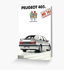 PEUGEOT 405 MI 16 Greeting Card