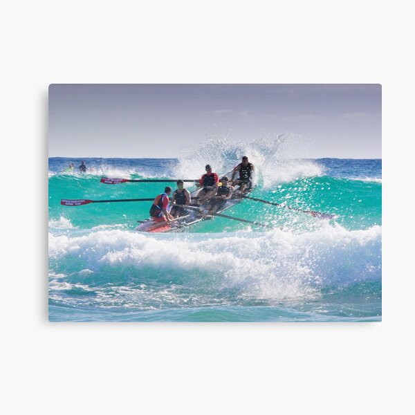 Surfboat at Narooma Beach Canvas Print