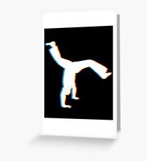 Brazilian Capoeira Gift Capoeirista Retro 3D Funky Effect Greeting Card
