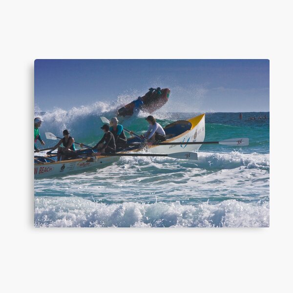 Surfboat at Narooma Beach Canvas Print