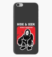funny Hide and seek world champion, Bigfoot birthday hiker T-Shirt iPhone Case