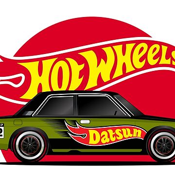 Hot Wheel Datsun Sticker for Sale by FaizalPeyjal