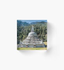 Chendebji Chorten - Bhutan Acrylic Block
