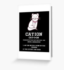Kation Grußkarte
