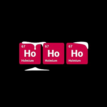 Artwork thumbnail, HoHoHo! Periodic Table Elements by science-gifts
