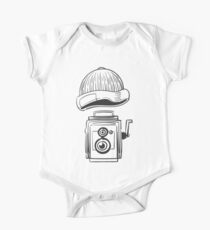 Hand drawing illustration of hipster style One Piece - Short Sleeve