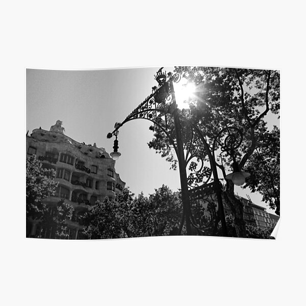 BW Modernismo Catalán Poster