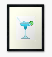 Blue Cocktail Framed Print