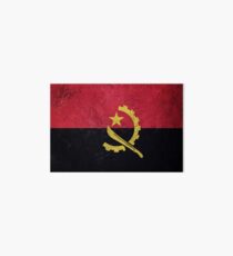 Grunge Angola flag. Angola flag with grunge texture. Art Board