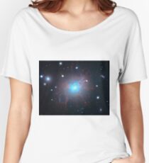 Bright galaxy Deep Space NGC 1275. Women's Relaxed Fit T-Shirt