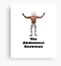 'The 'abdominal' snow man' design Metal Print