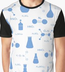 Scientific pattern. Chemistry, biology, medicine. Graphic T-Shirt