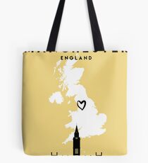 MANCHESTER ENGLAND LOVE CITY SILHOUETTE SKYLINE ART Tote Bag