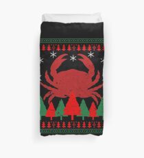 Crabs Christmas Duvet Cover
