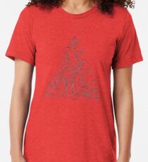 Topographic Map 03 Tri-blend T-Shirt