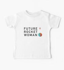 Zukünftige Rocket Woman - Kinderschwarzer Text Baby T-Shirt