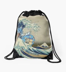 The Great Wave Off Gyarados Drawstring Bag