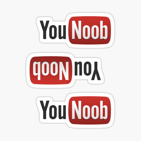 You Noob Stickers Redbubble - roblox military madness codes youtube