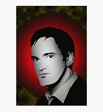 Young Tarantino headshot digital sketch Photographic Print