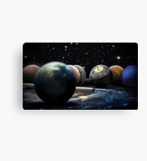 Planetary Pool Canvas Print