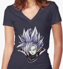 Zamasu 3 Women's Fitted V-Neck T-Shirt
