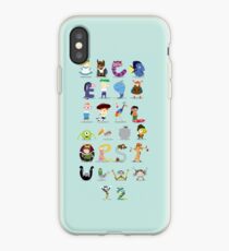 Animated characters abc iPhone Case