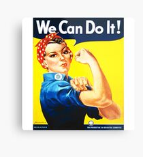 Wir können es schaffen! (1943) - Propagandaposter der US-Kriegszeit Metallbild