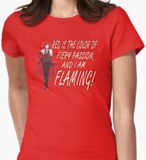 Grell is Flaming Red! Women's Fitted T-Shirt