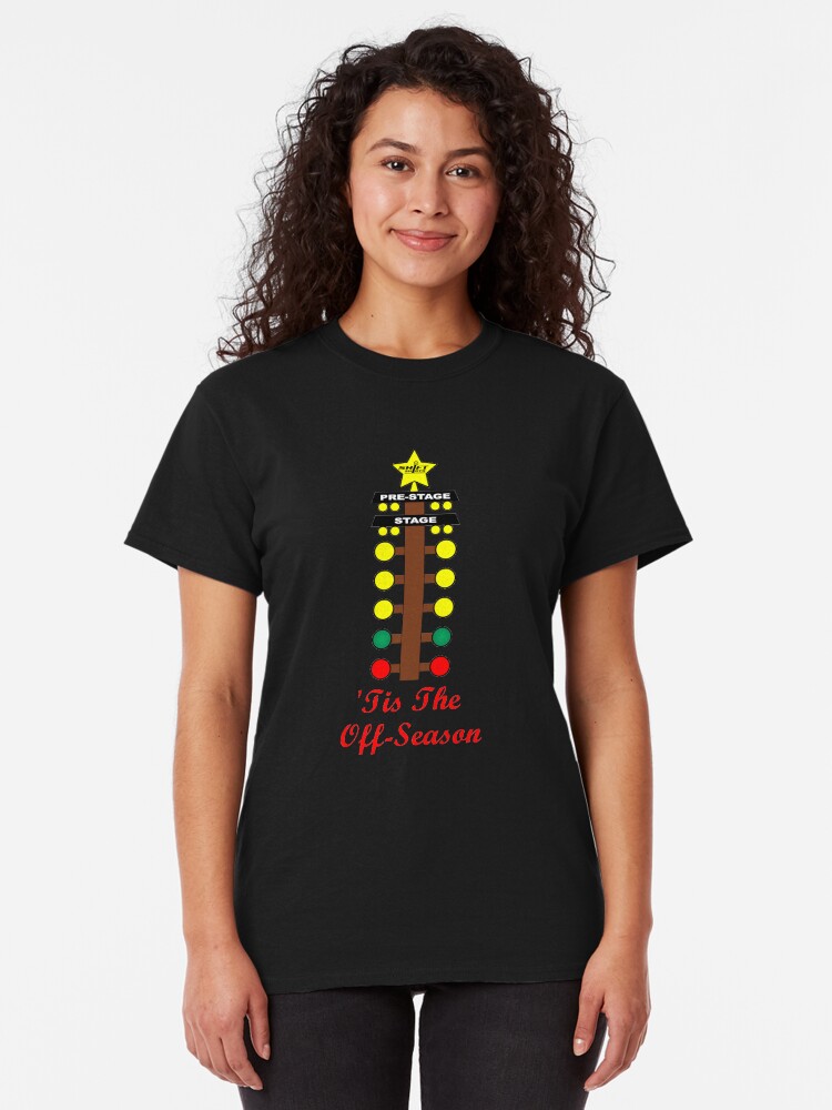 Alternate view of Christmas Tree- Drag Racing Inspired Classic T-Shirt