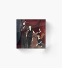 Three Dark Crowns- Queens Acrylic Block