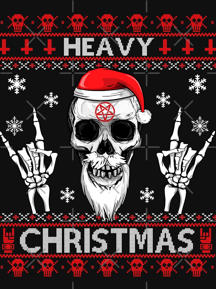 black metal ugly christmas sweater