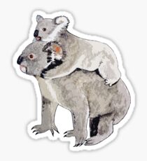 Koala T-shirt -- Mum with baby Sticker