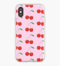 Wildblumen Kirschen rosa iPhone-Hülle & Cover