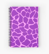 Giraffe Print - Purple Version Spiral Notebook